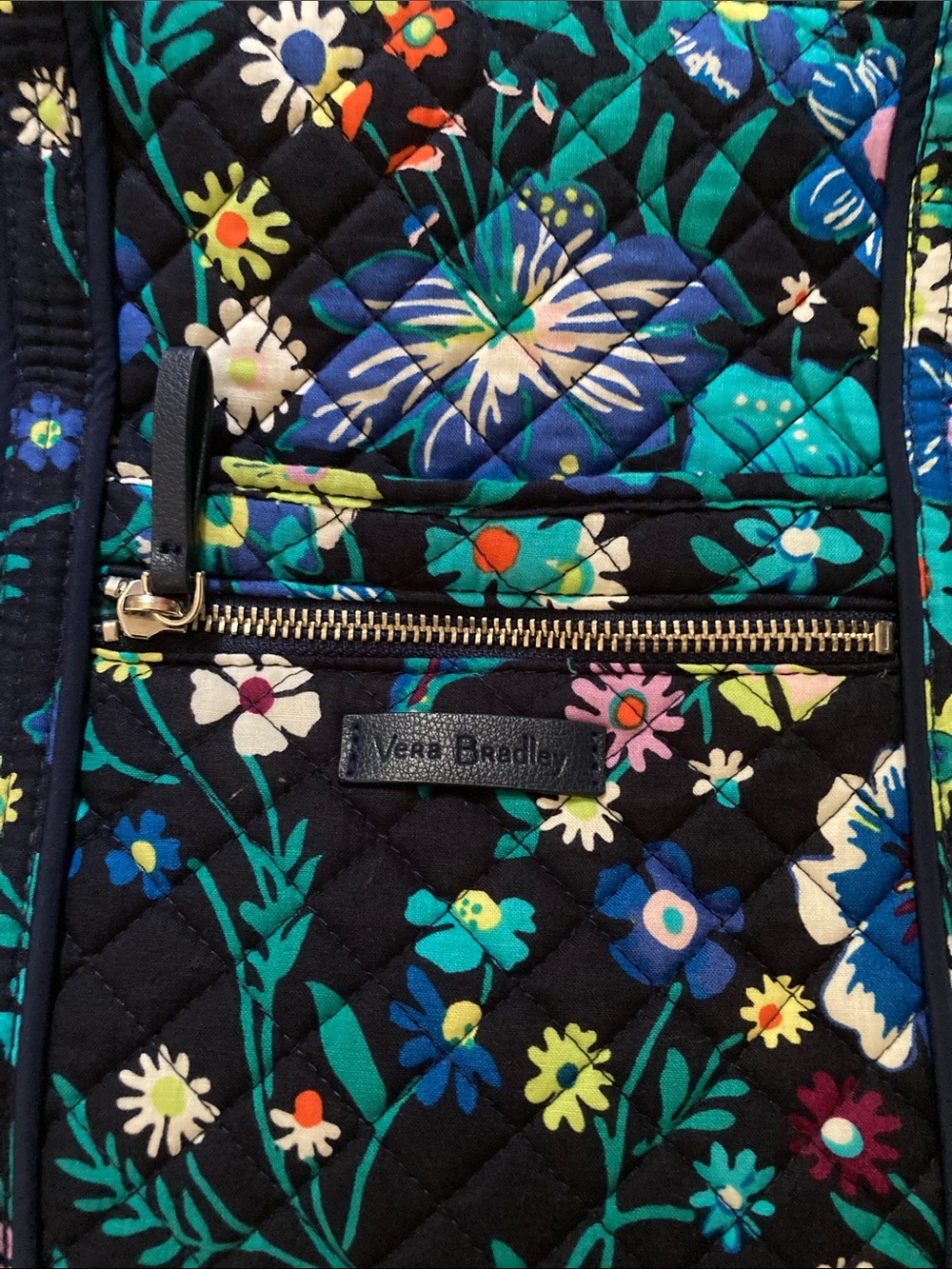 Vera Bradley Navy Moonlight Tote Bag - Picture 5 of 14